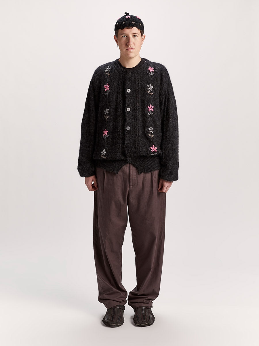 Cormagliano Mohair Cardigan Black - 2
