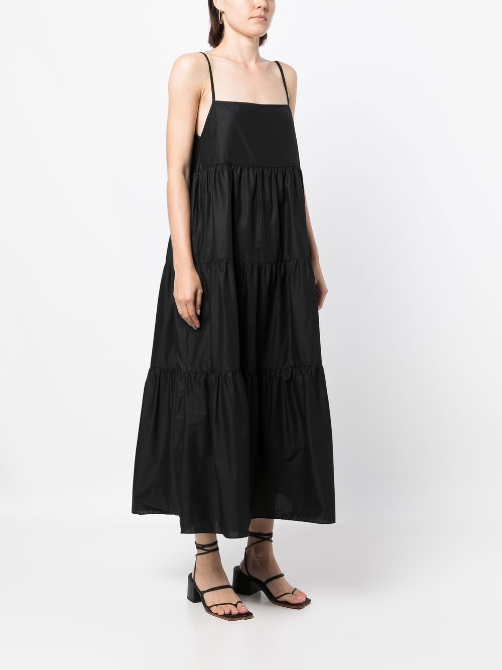 tiered-design midi dress - 3