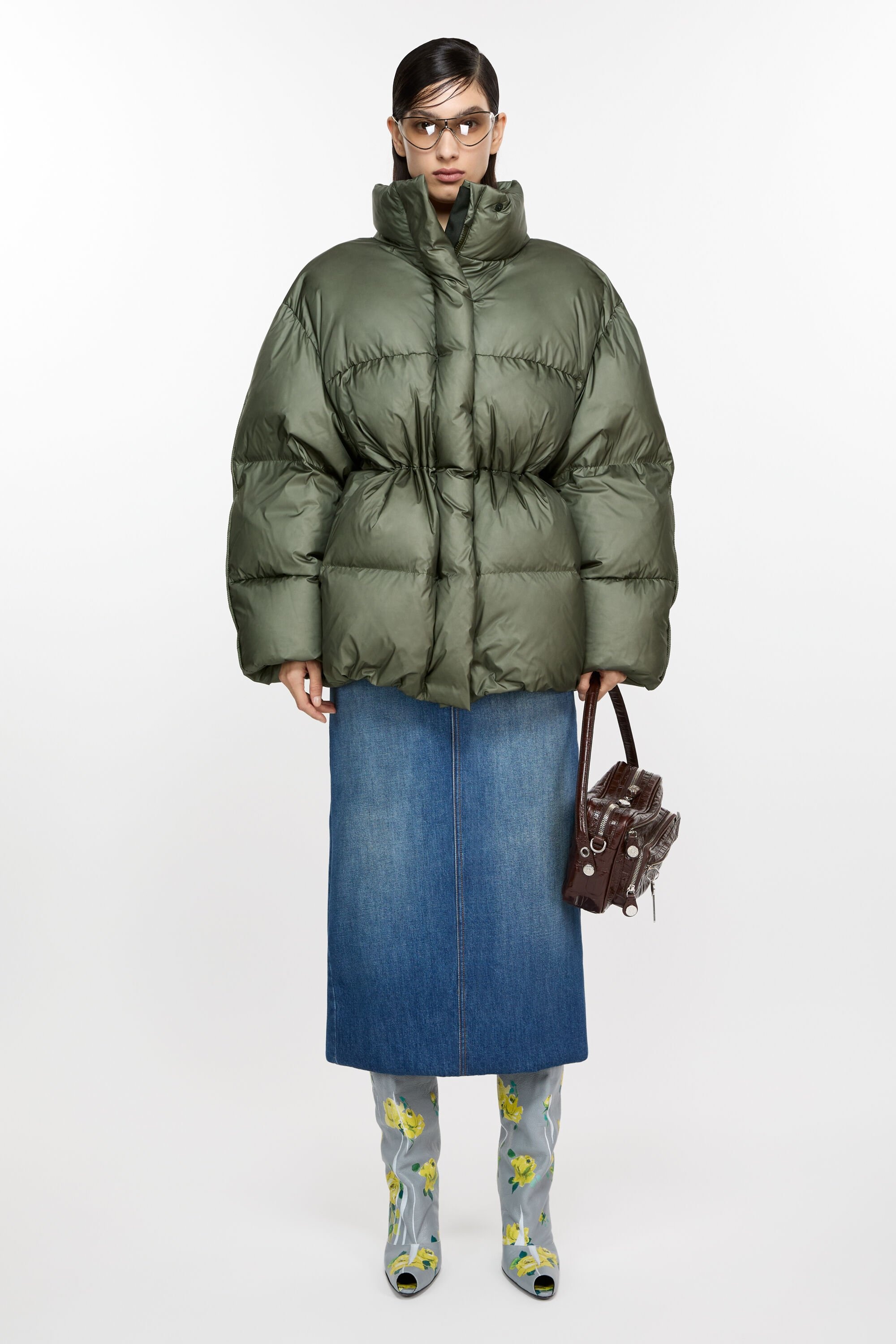 Acne studios 23AW down jacket 44 クリンクル Acne Studios Down jacket - Dark green | REVERSIBLE