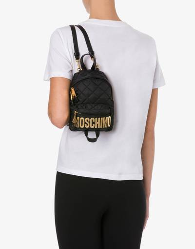 Moschino MINI QUILTED BACKPACK WITH LOGO outlook