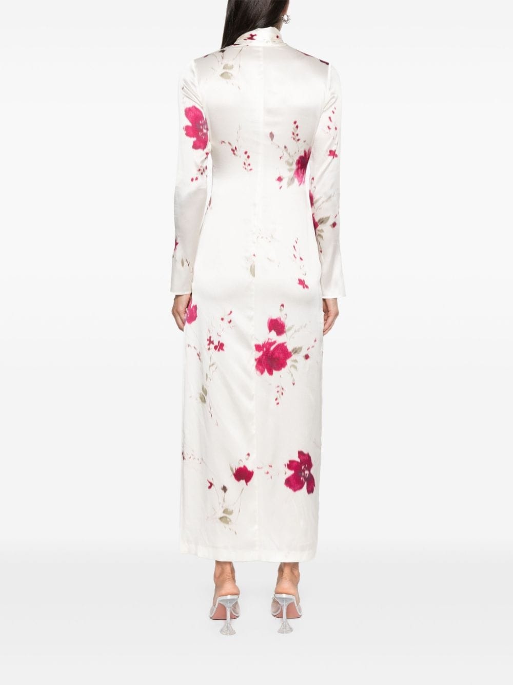 roses-print maxi dress - 4