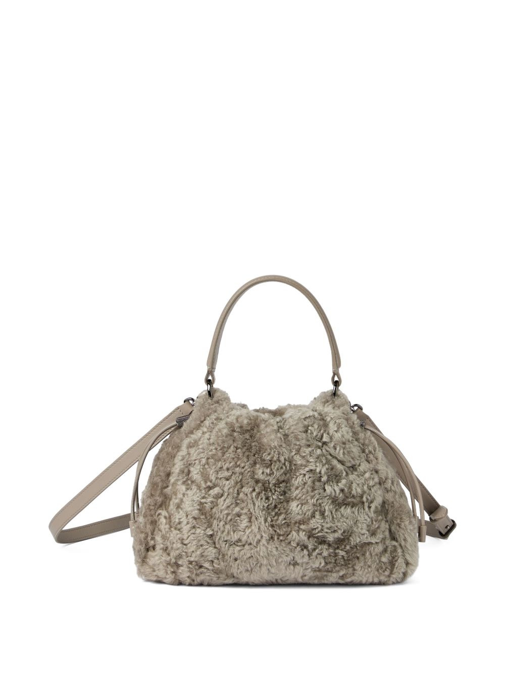shearling tote bag - 3