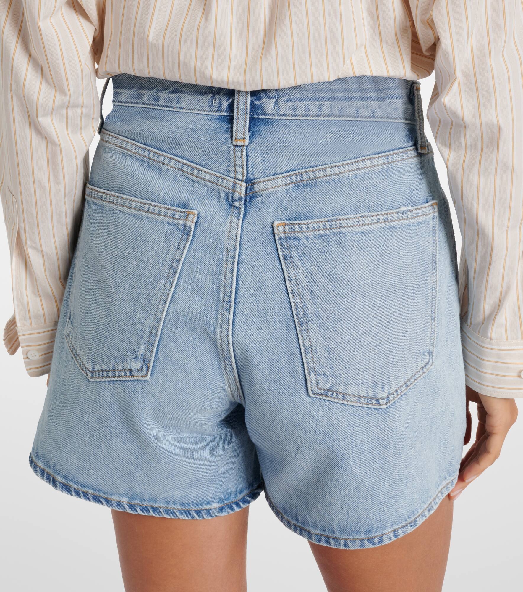 Rhoda high-rise denim shorts - 5