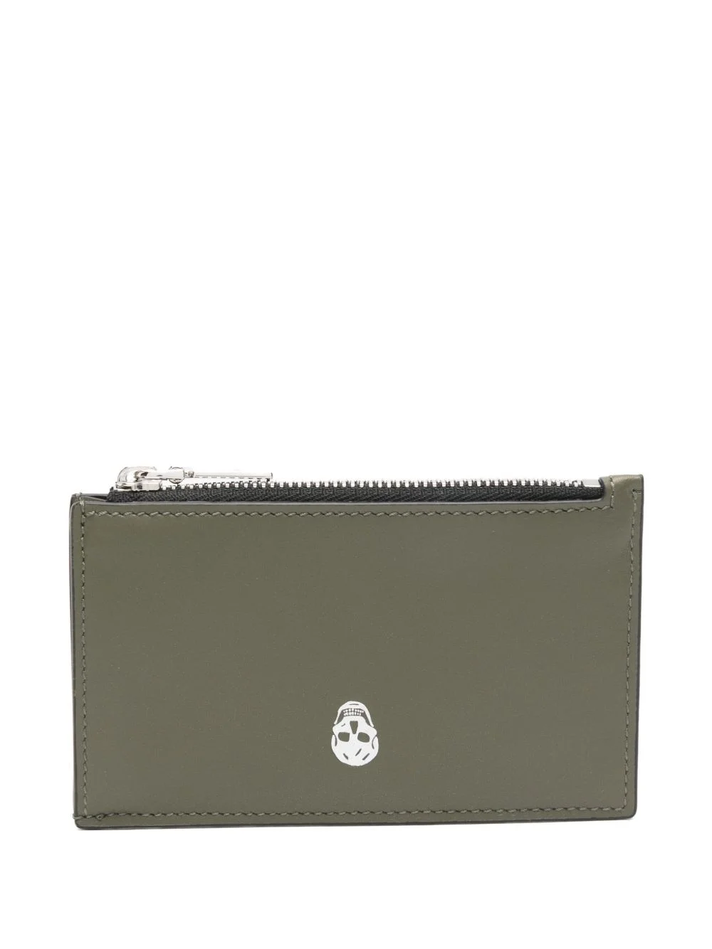 Skull-detail zip card holder - 1
