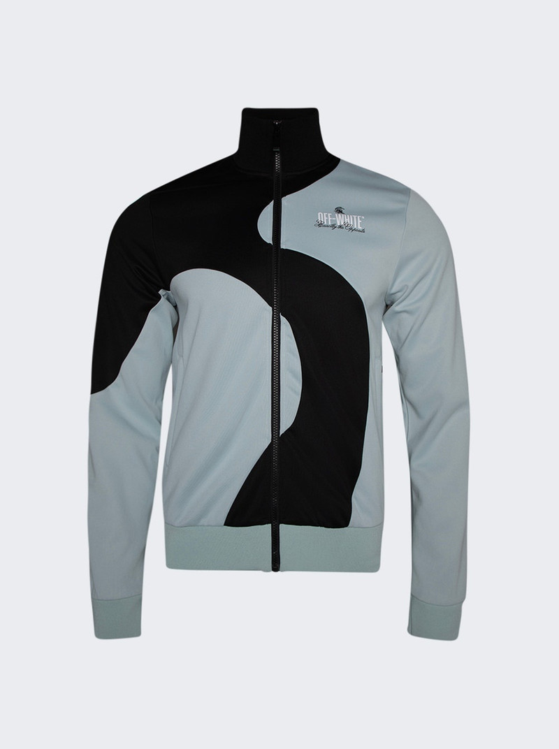 Organic Block Track Jacket Ice and Black - 1