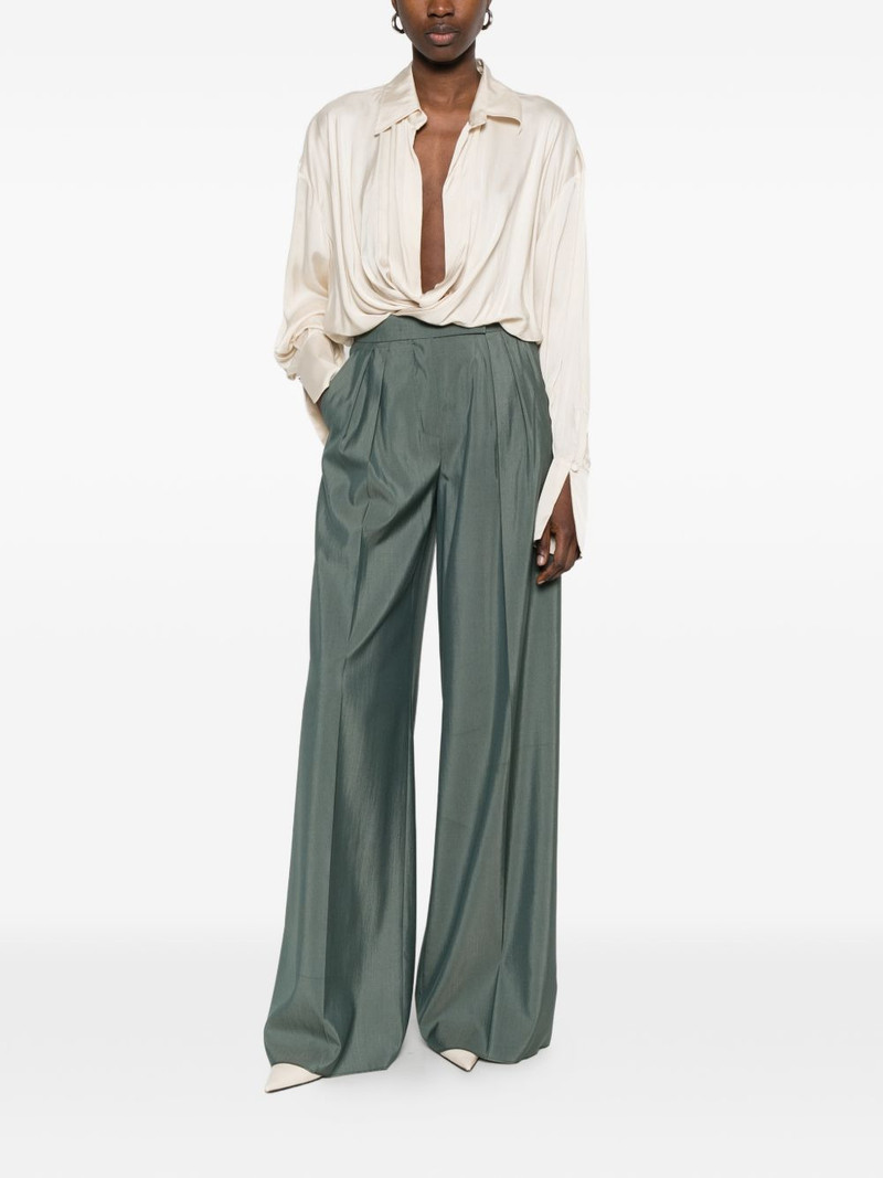 THE ANDAMANE Paloma polo-collar wrap bodysuit outlook