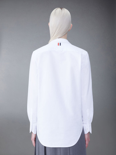 Thom Browne logo-patch long-sleeve shirt outlook