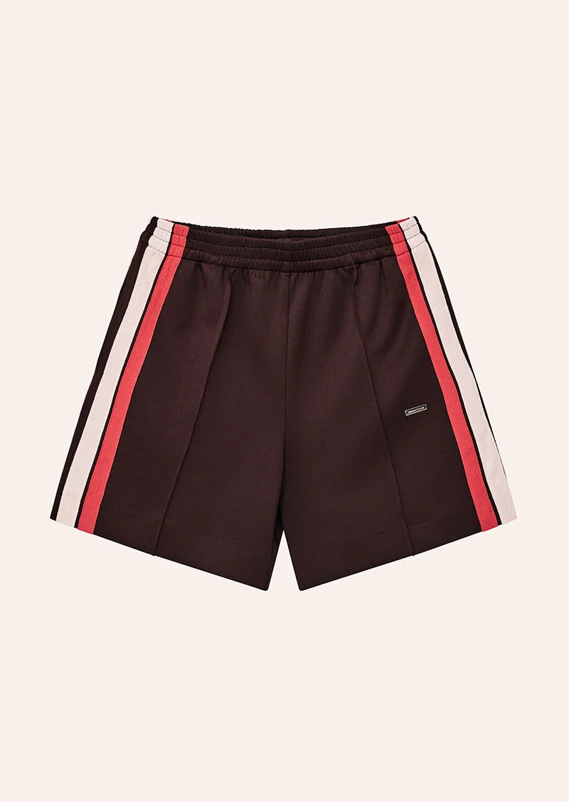 MAN DOWN TRACK SHORT IN DARK PLUM - 1