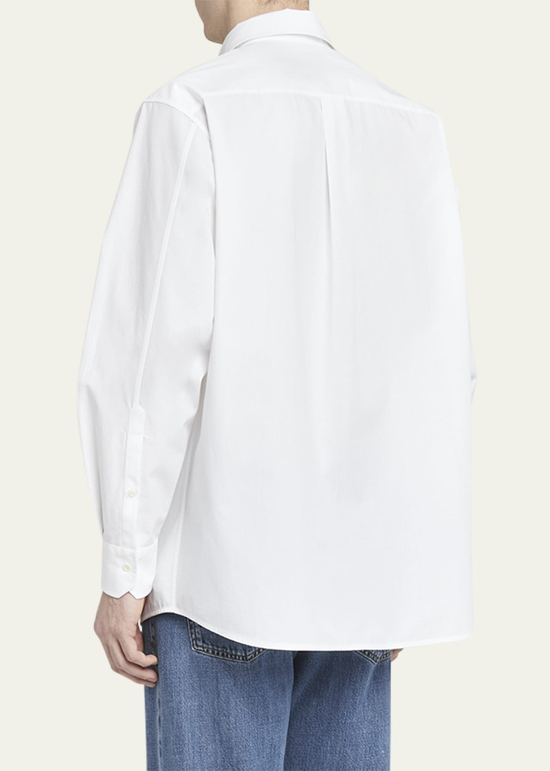 Men's Scalloped Broderie Anglaise Button-Down Shirt 3