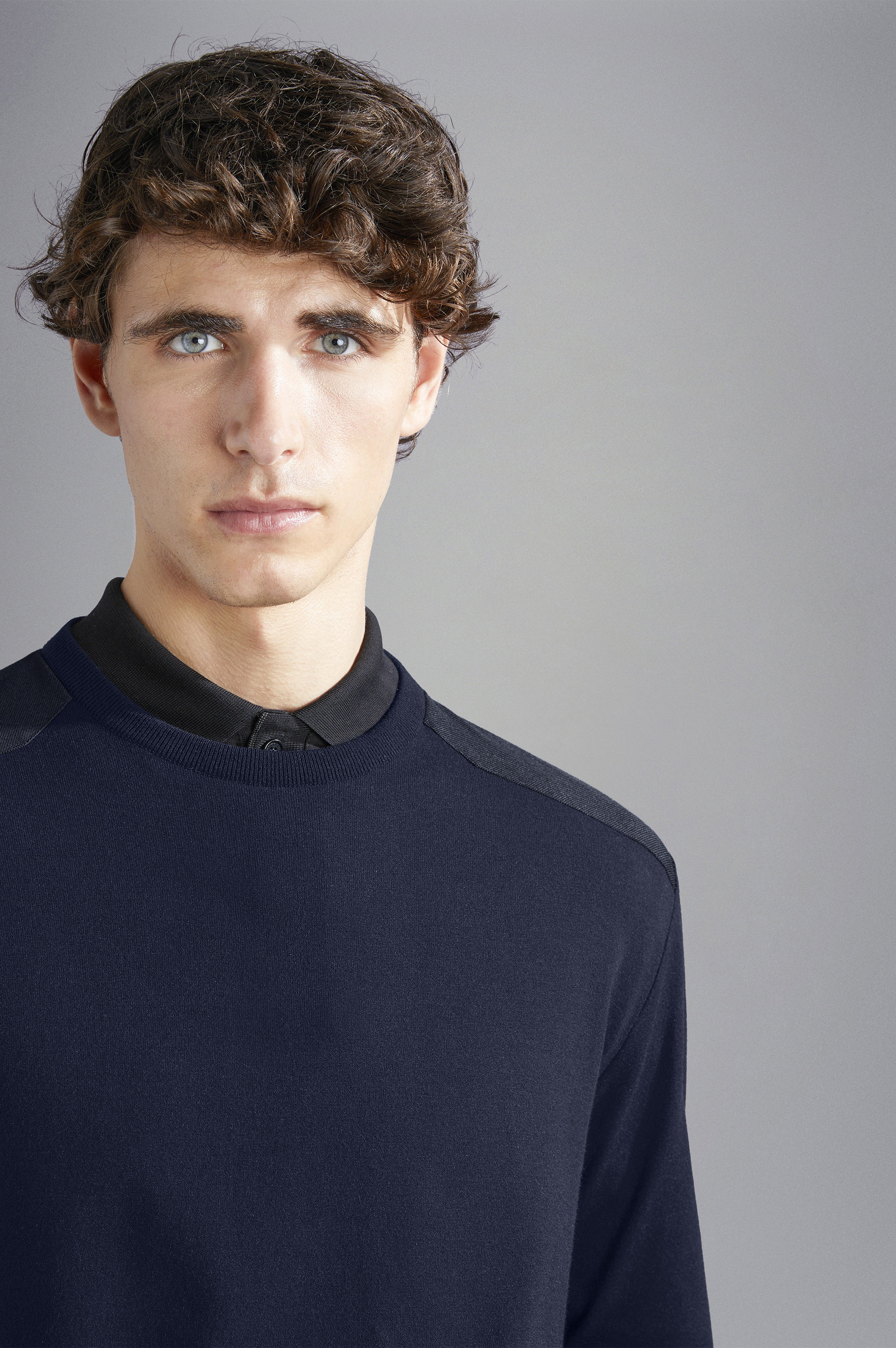RE-WOOL SWEATER WITH SHARK INLAY AND STRIPED PATTERN - 4