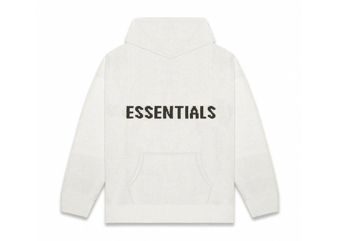 Fear of God Essentials Knit Hoodie (FW20) Oatmeal/Oatmeal Heather/Light Heather Oatmeal - 1