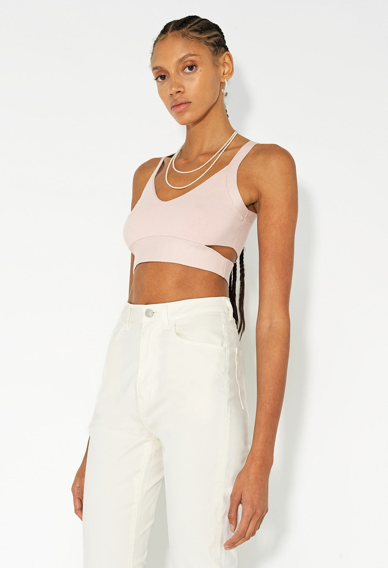 SILK COTTON BODY-CON TANK 1