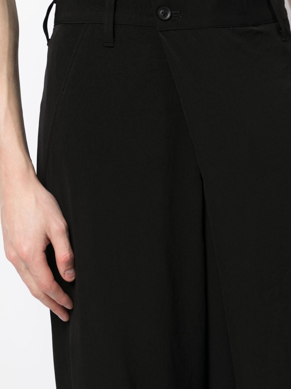 asymmetric cropped trousers - 5