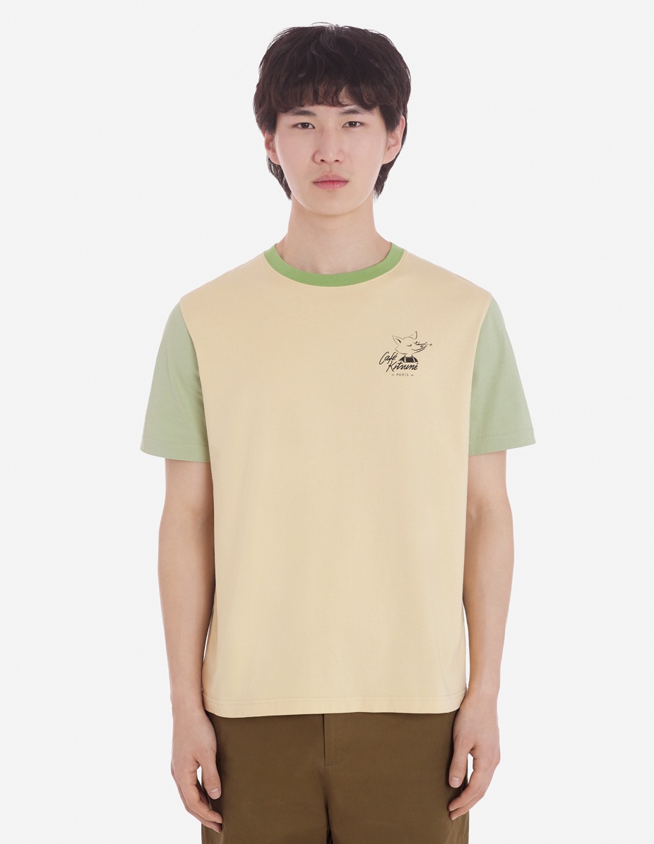 CAFE KITSUNE COLORBLOCK RELAX TEE-SHIRT - 5