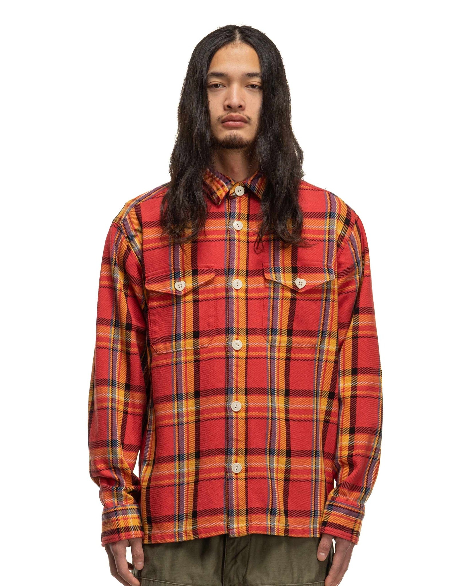 Check Shirt Orange - 4