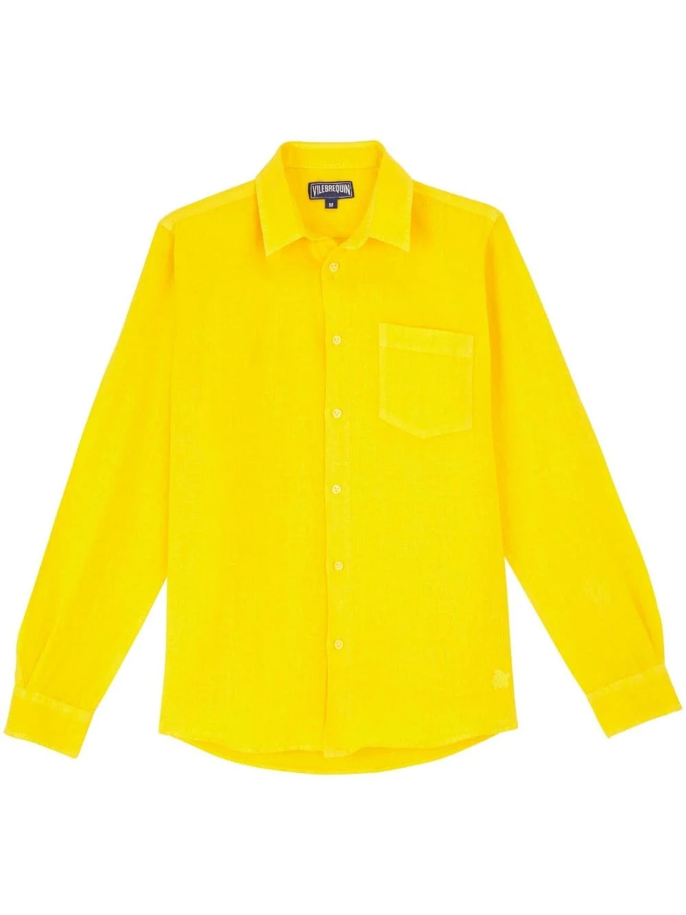 long-sleeve linen shirt - 1