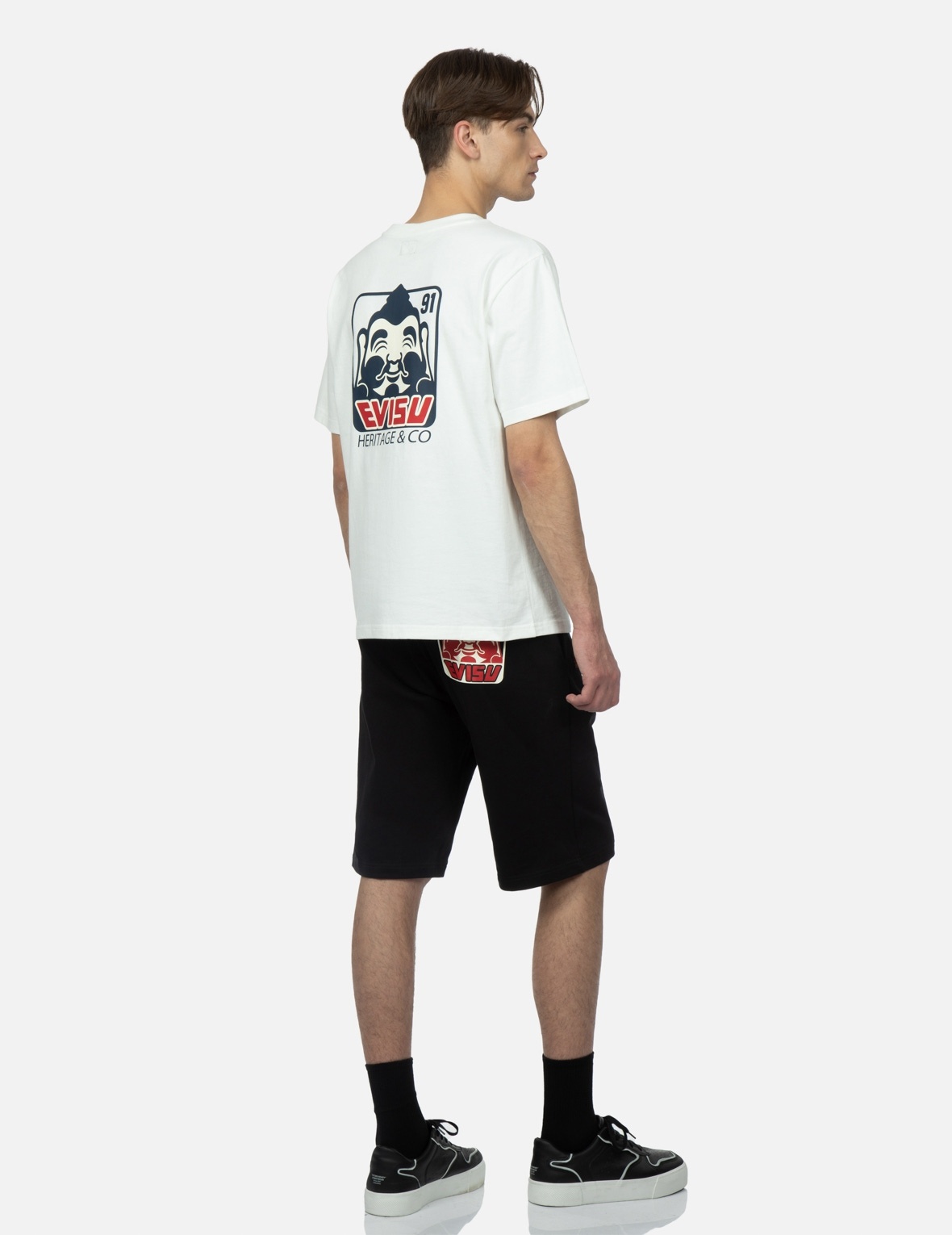 GODHEAD PRINT SWEAT SHORTS - 3