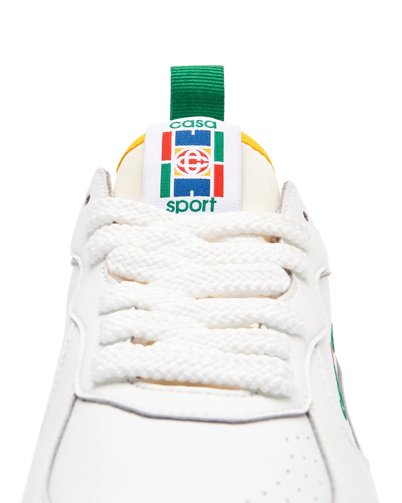Mens The Court White & Green Sneaker 14