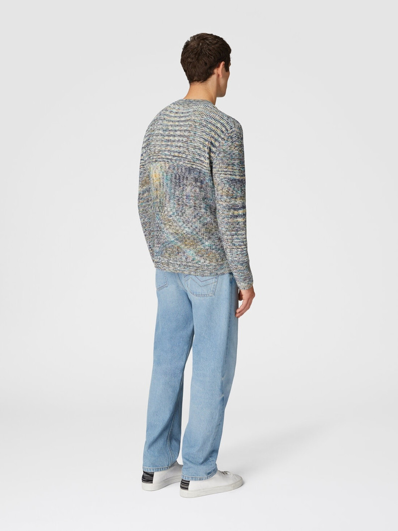 Cashmere and wool cardigan with slub motif 3