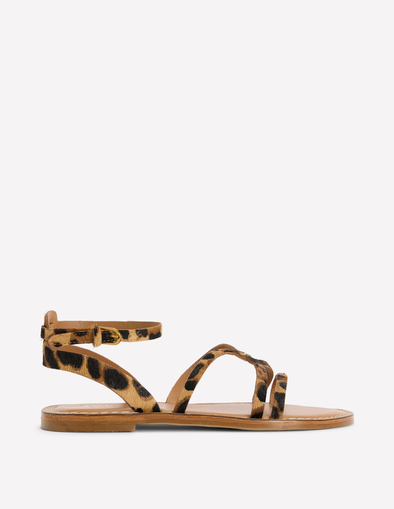 Casual Flat Sandal-Leopard 1