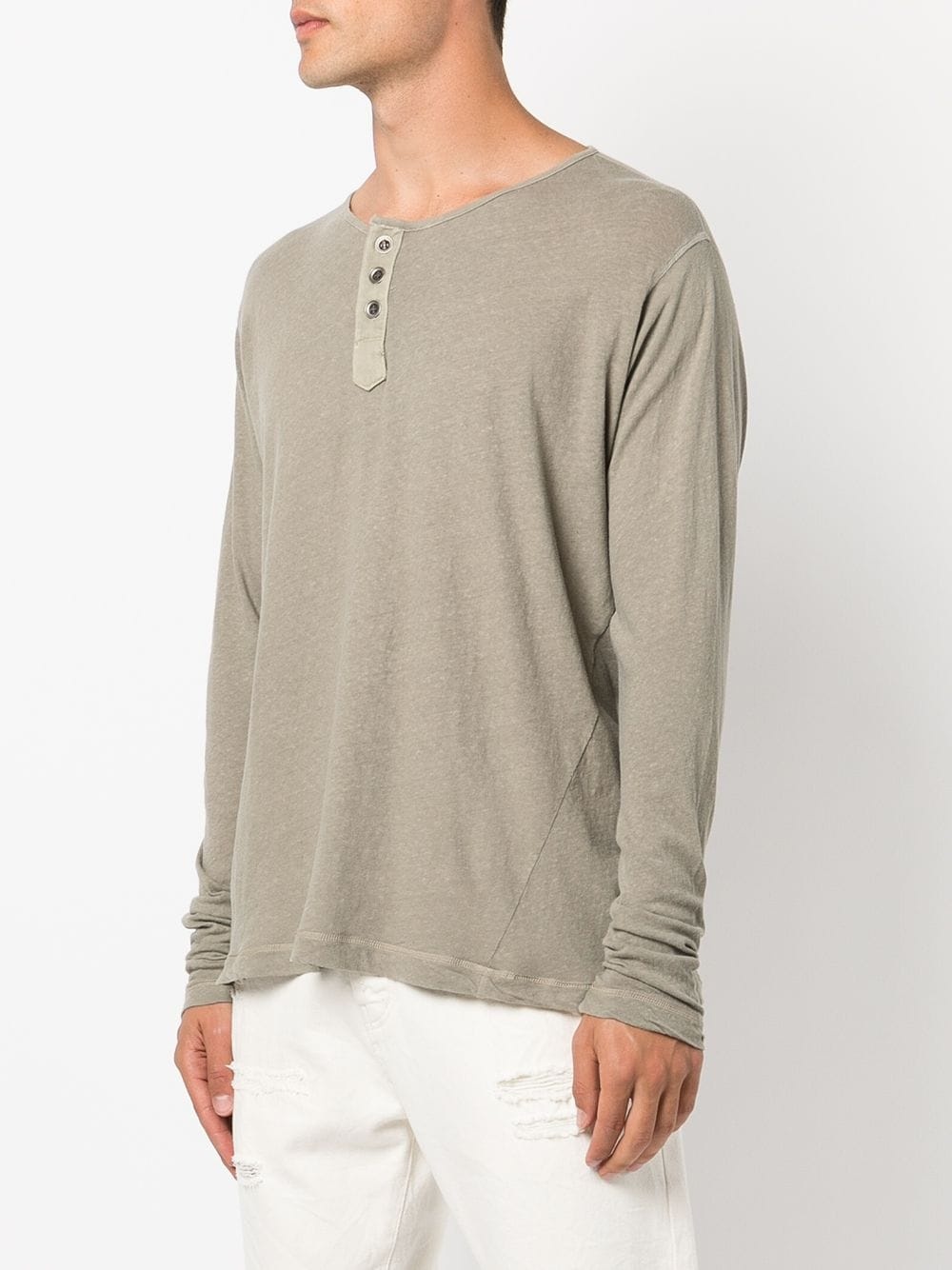 long-sleeve Henley T-shirt - 3