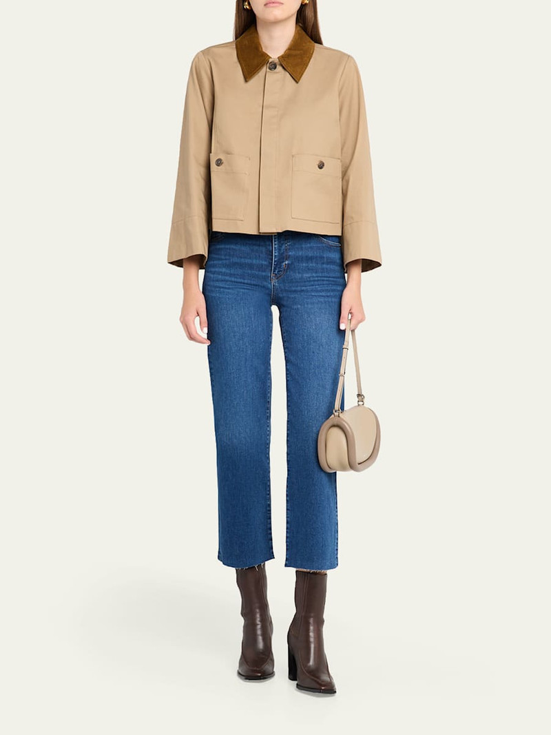 FRAME The Mellow Wide Ankle Jeans outlook