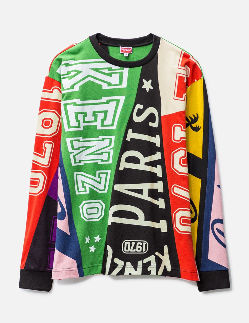KENZO FLAGS CLASSIC LONG SLEEVE T-SHIRT - 1