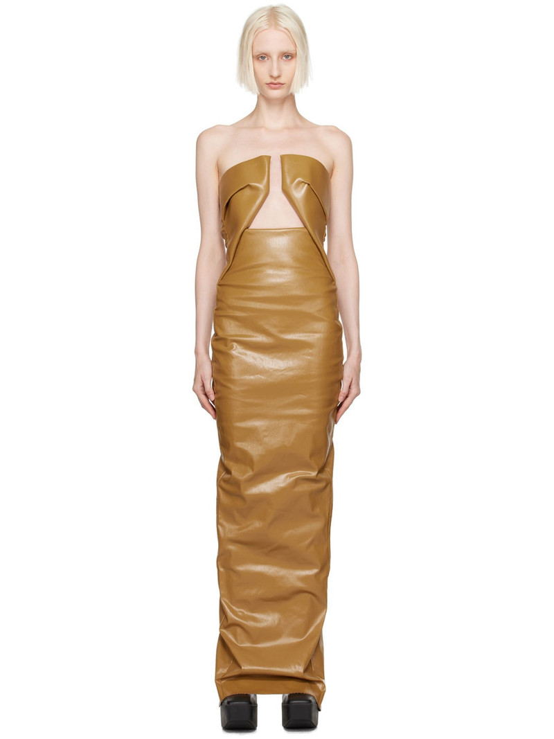 Tan Porterville Prong Denim Maxi Dress 1