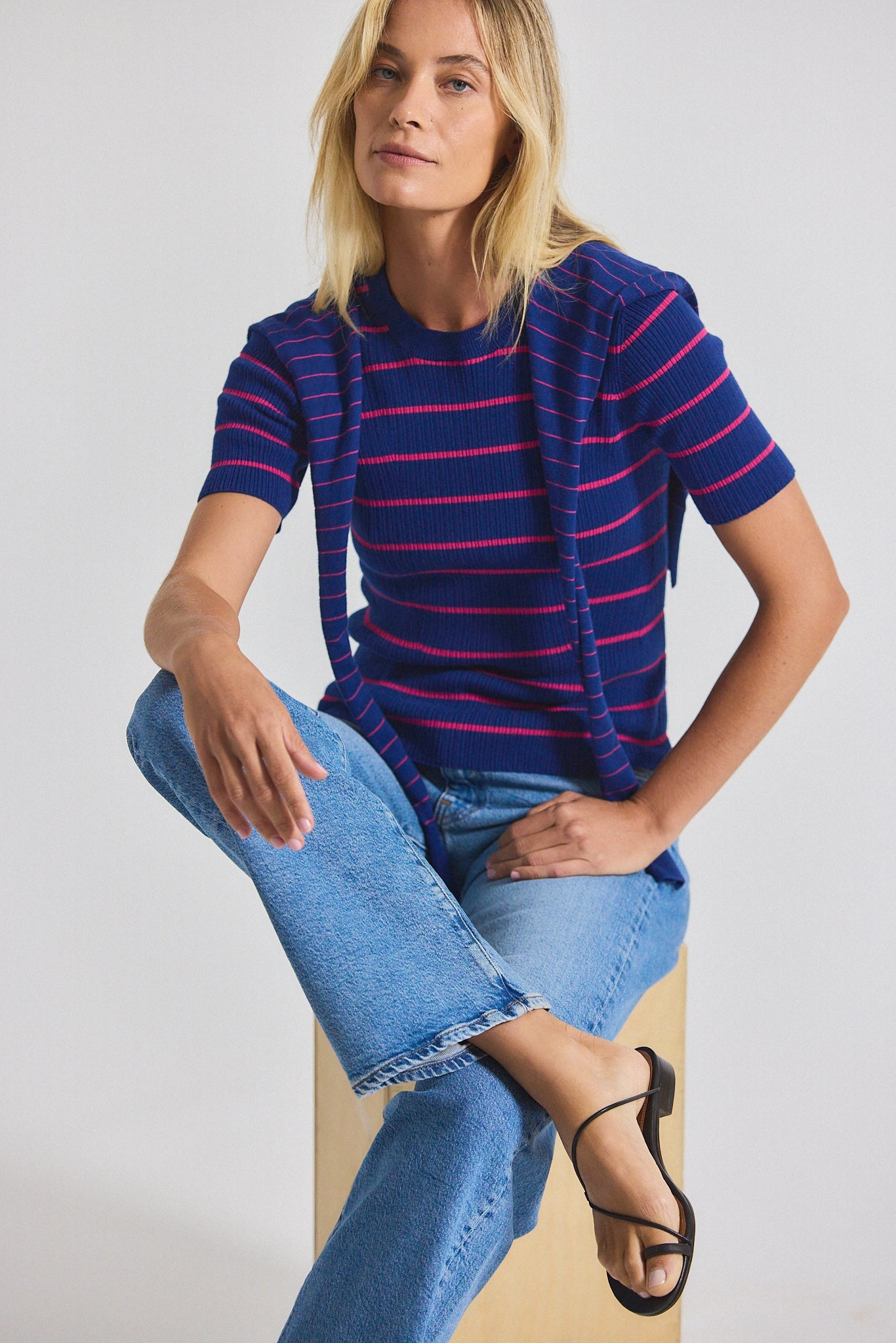 TWAIN COTTON CASHMERE SHORT SLEEVE PRE - 5