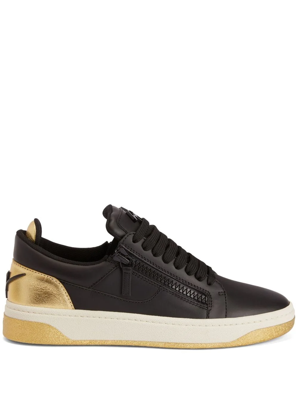 GZ94 branded-counter leather sneakers - 1