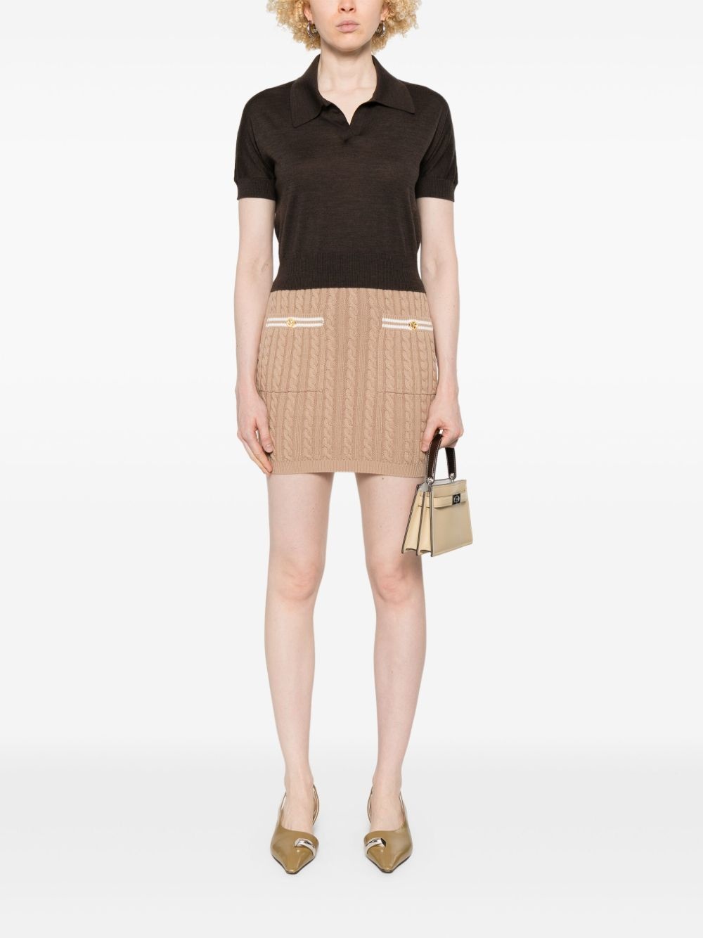 cotton mini skirt - 2