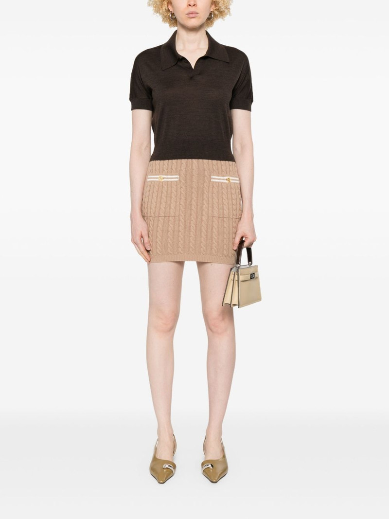 Alessandra Rich cotton mini skirt outlook