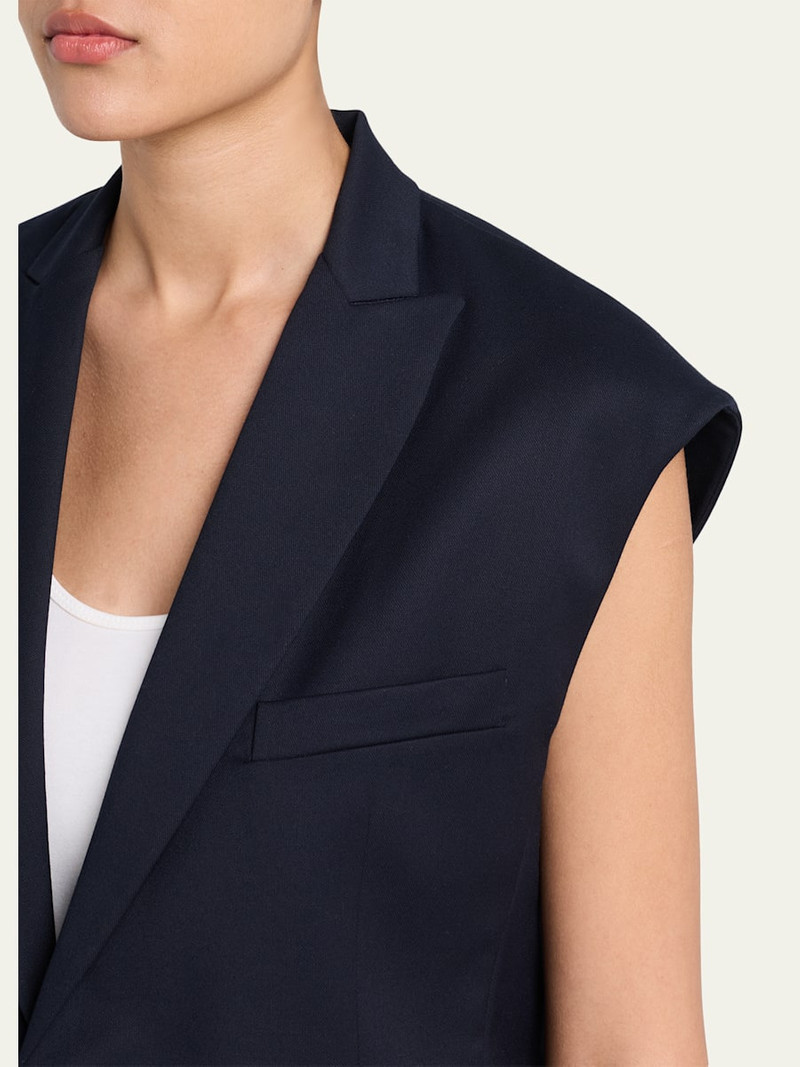 The Vested Sleeveless Single-Breasted Blazer 5