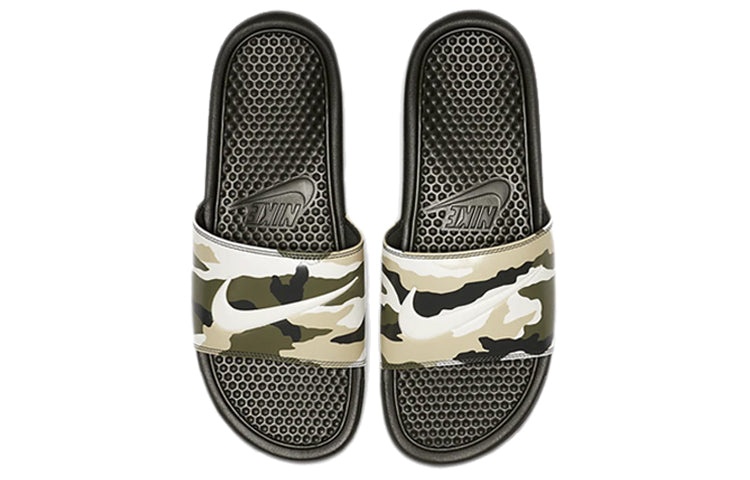 Nike Benassi Jdi Print Military Green Unisex Slippers 'Sequoia' 631261-301 - 3