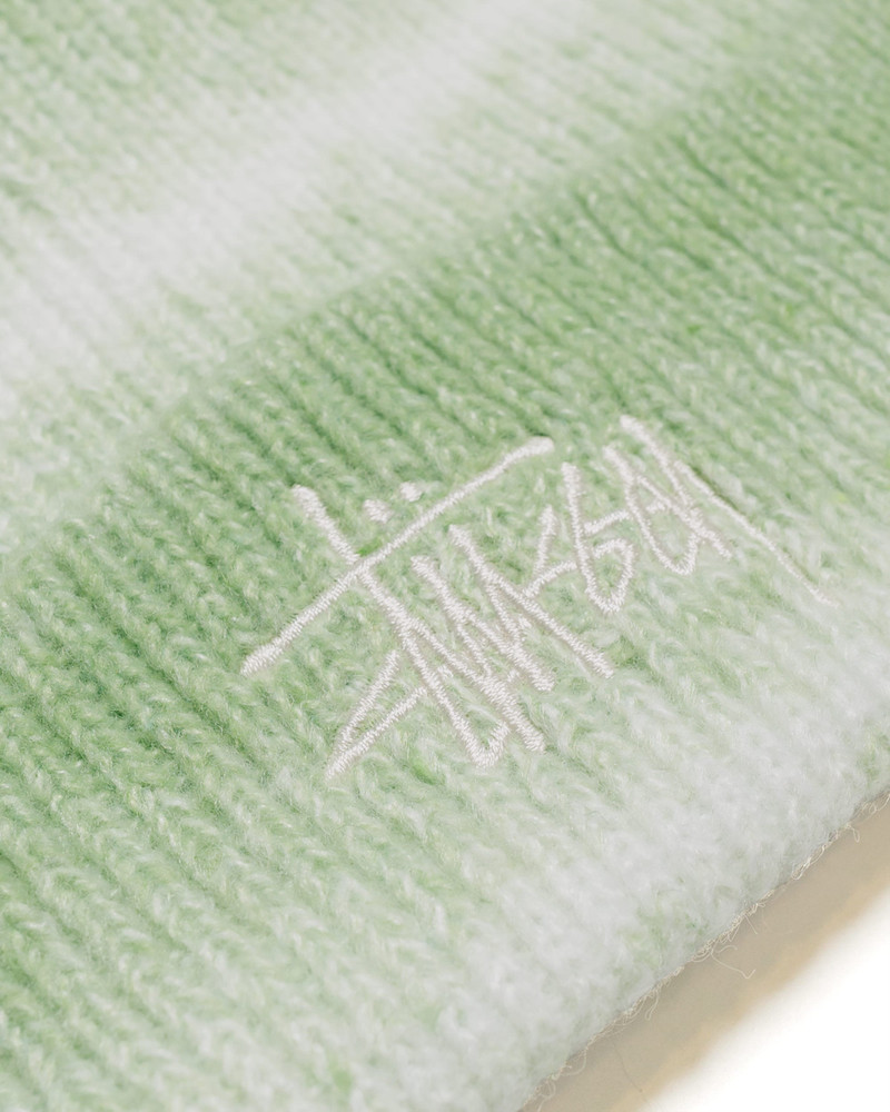 Stüssy Stüssy Cuff Basic Striped Beanie Lime outlook