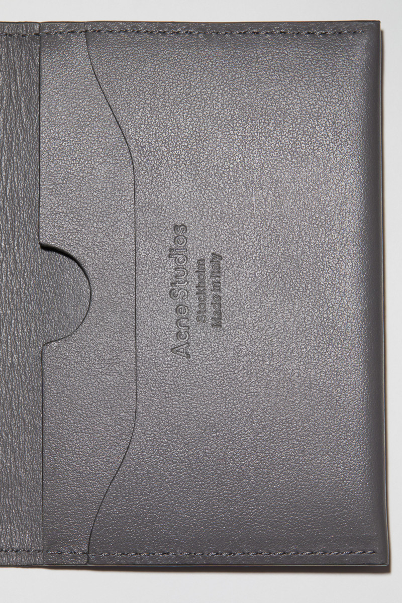 Leather card case - Dark grey 5