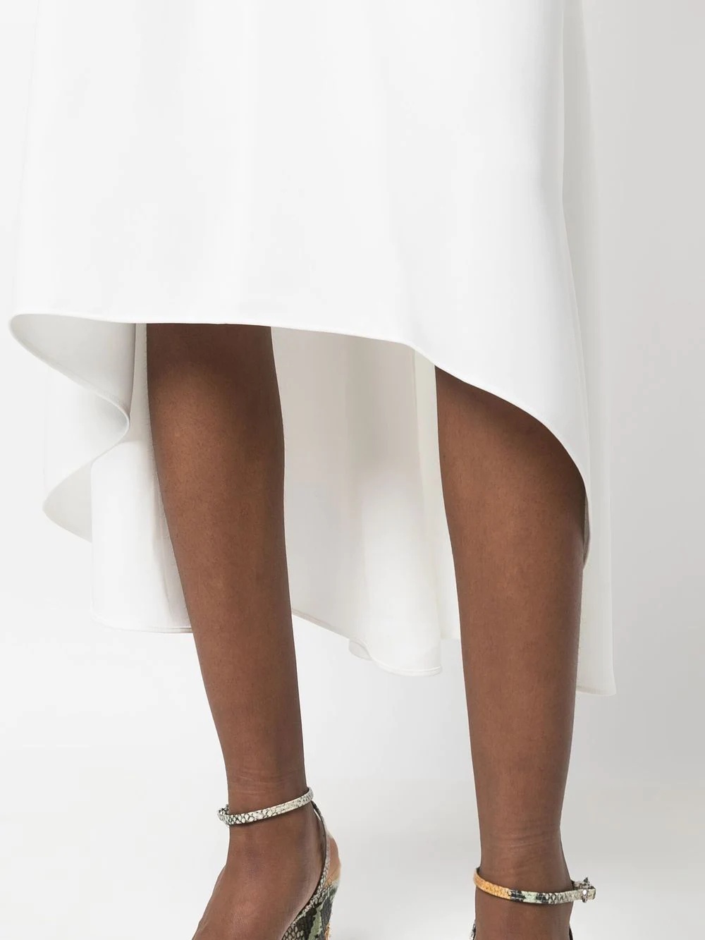 sleeveless V-neck midi dress - 5