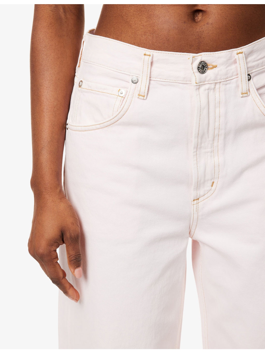 Low Curve Garment-Dyed Denim Jeans - 5