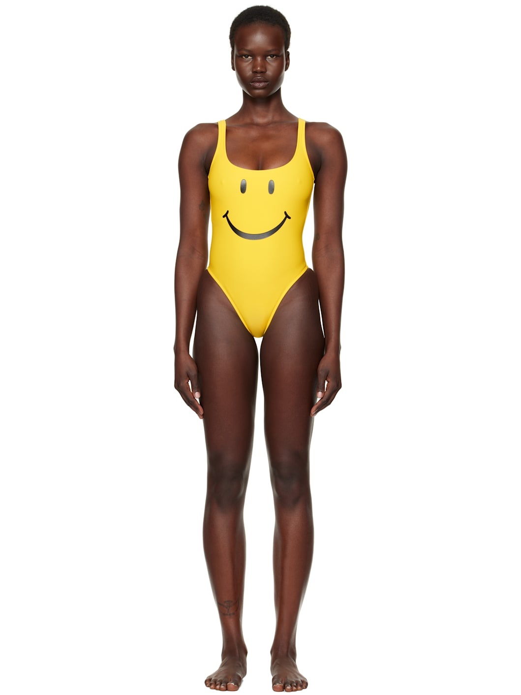 Yellow Smiley Swimsuit - 1
