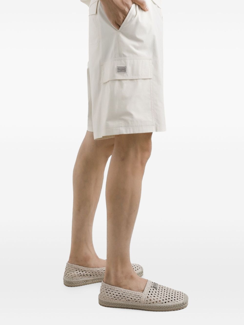 cotton cargo shorts - 4