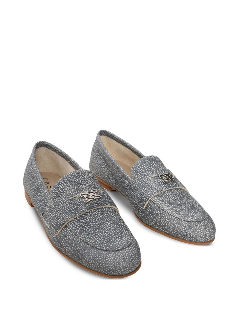 CASADEI leather loafers outlook