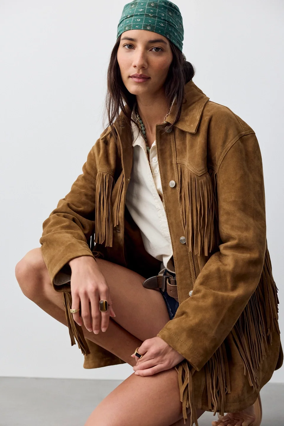 We The Free Fringe Out Suede Jacket - 1