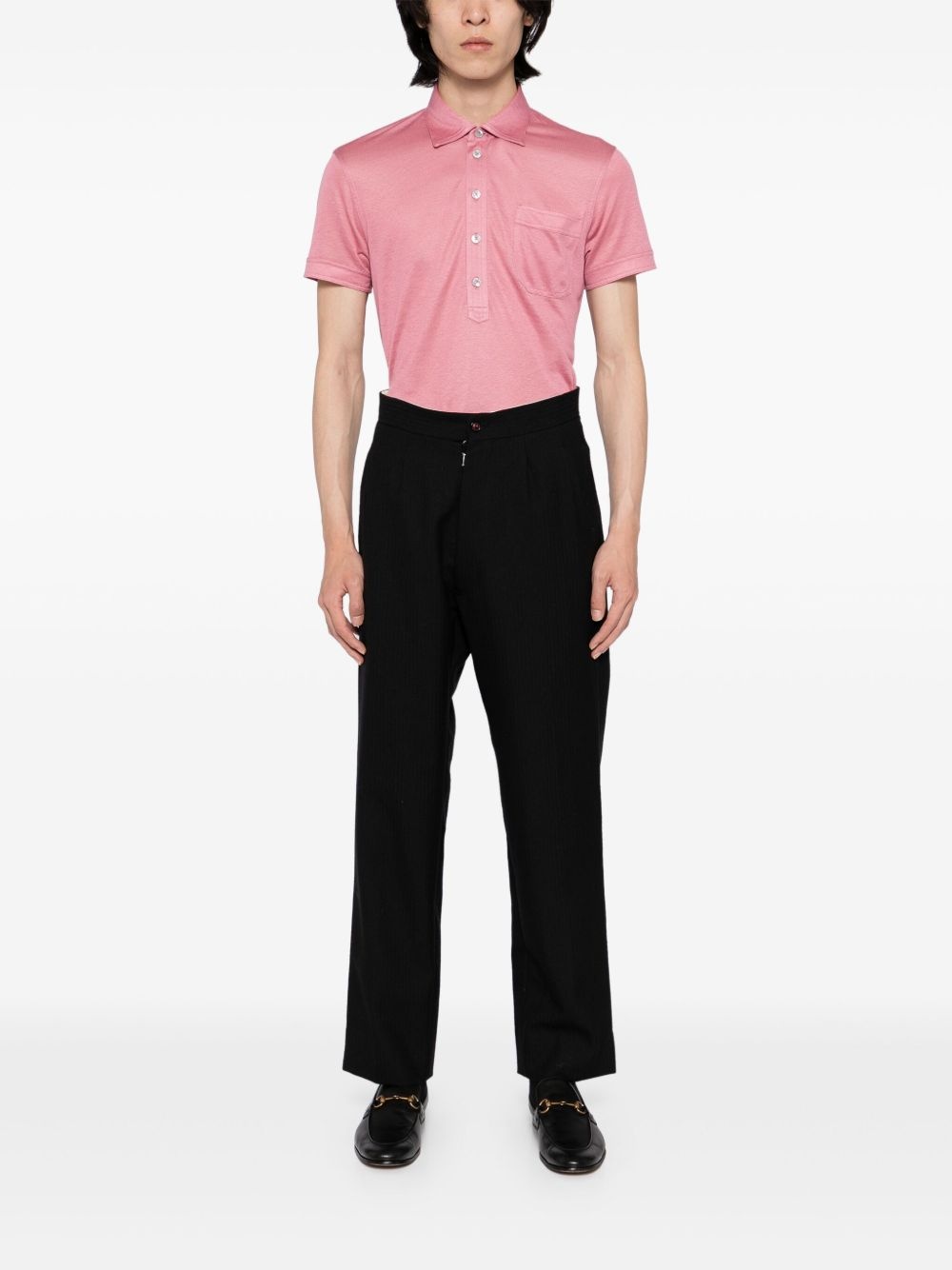 short-sleeved polo shirt - 2