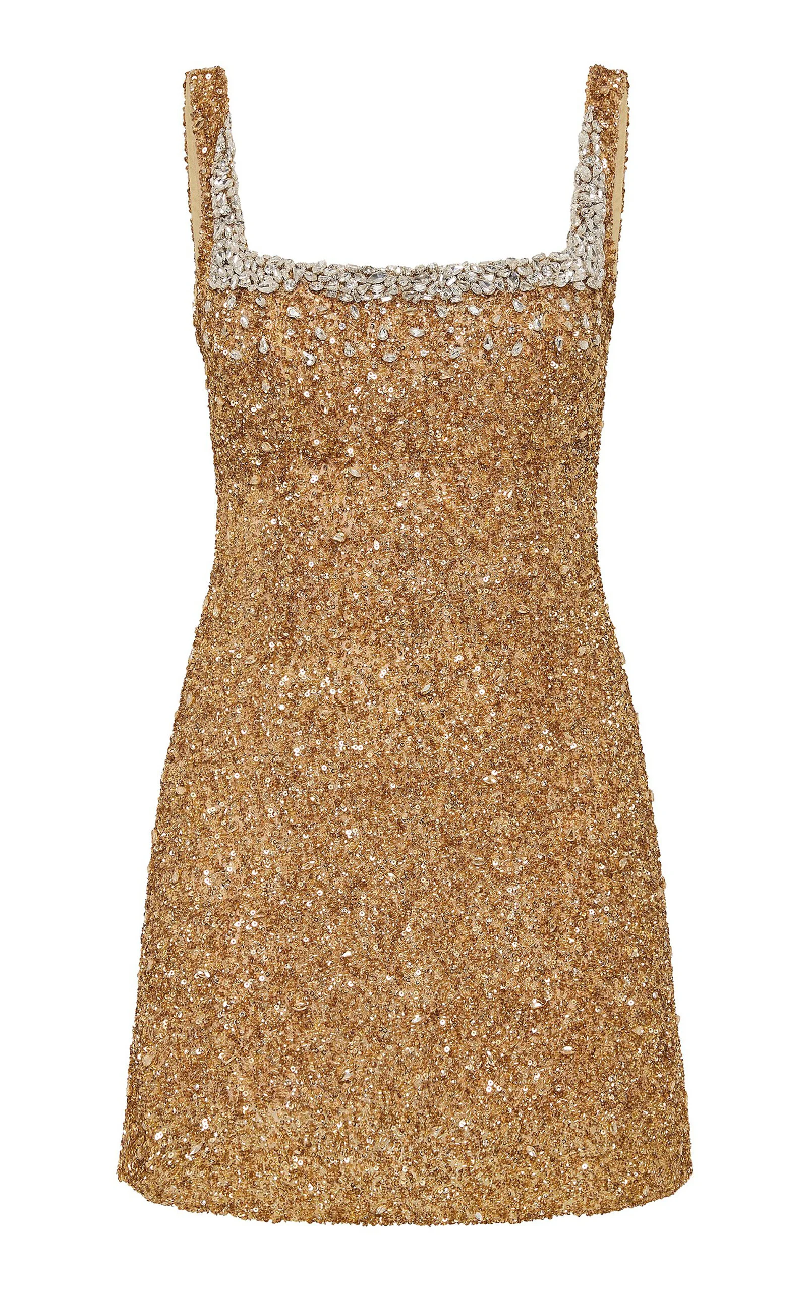 Kaity Sequined Mini Dress gold - 1