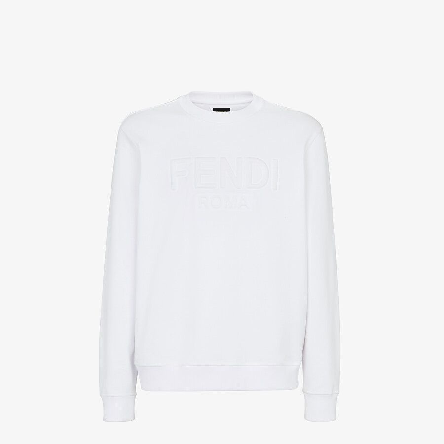 White jersey sweatshirt - 1