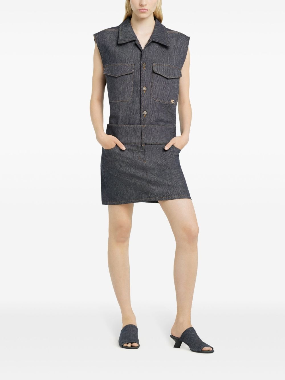utility denim shirt - 3