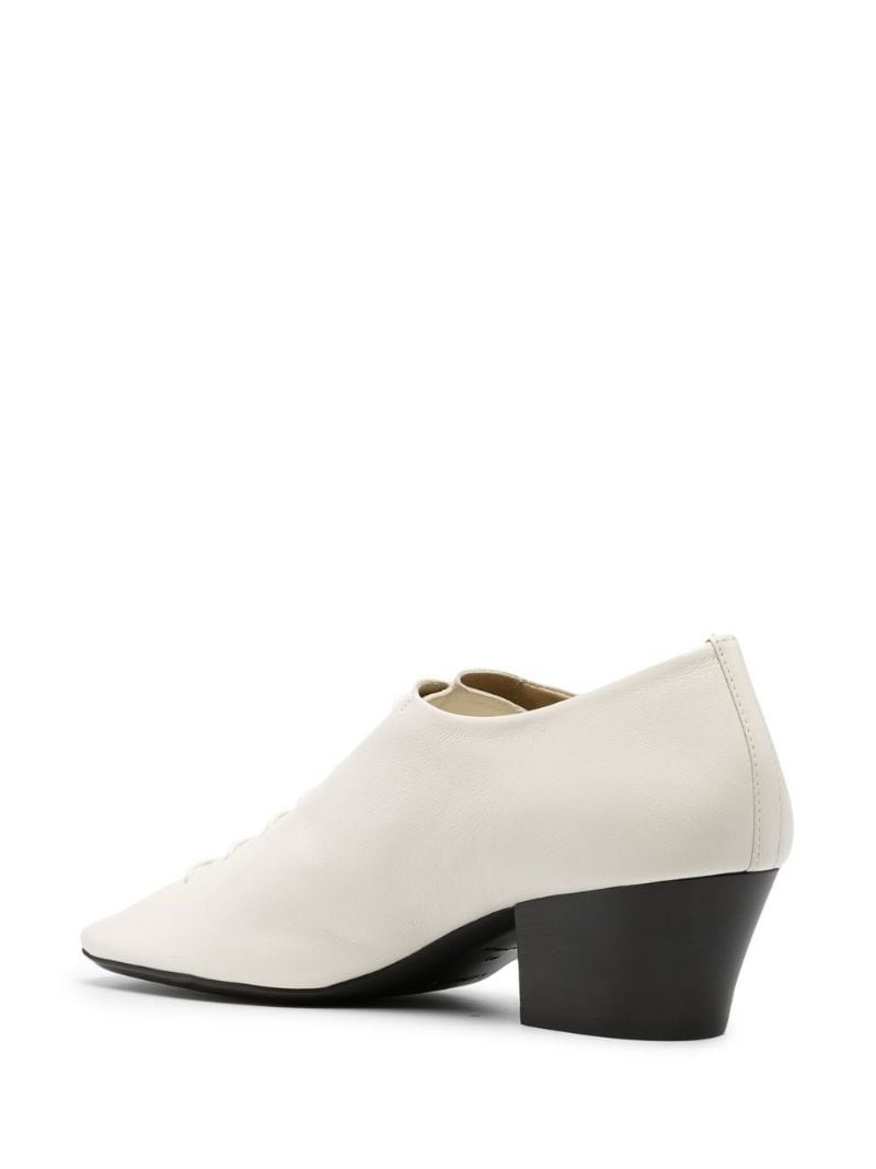 heeled leather derby shoes - 3