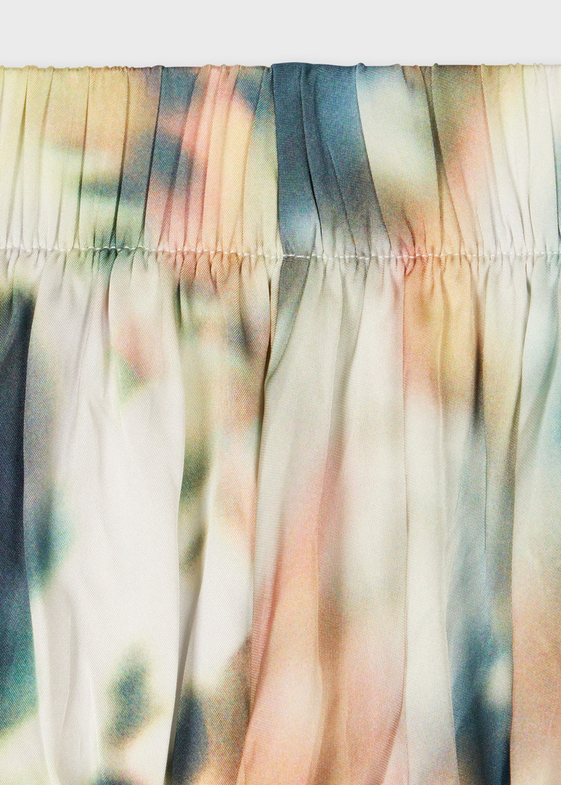 Paul Smith Women's 'Lens Blur Botanical' Plissé Pleated Skirt outlook