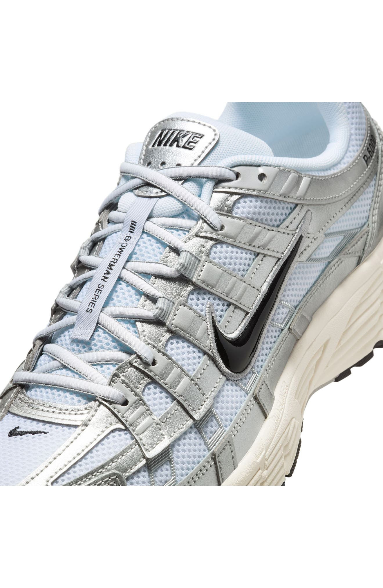 Nike P-6000 Sneaker in White/Black/Silver at Nordstrom - 8