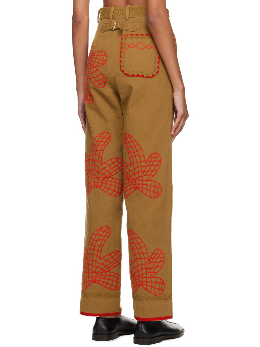 Brown Field Maple Trousers - 3